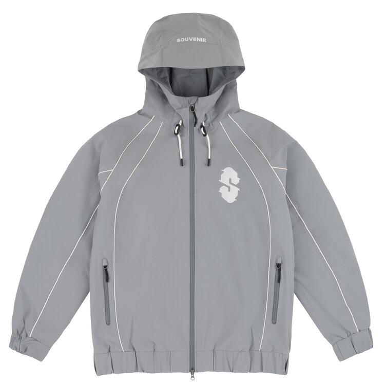 SOUVENIR Souvenir Insulated Track Jacket | Cool Grey