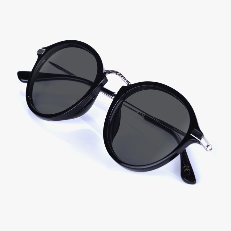 Dot Dash Miss Lennon | Matte Black / Grey