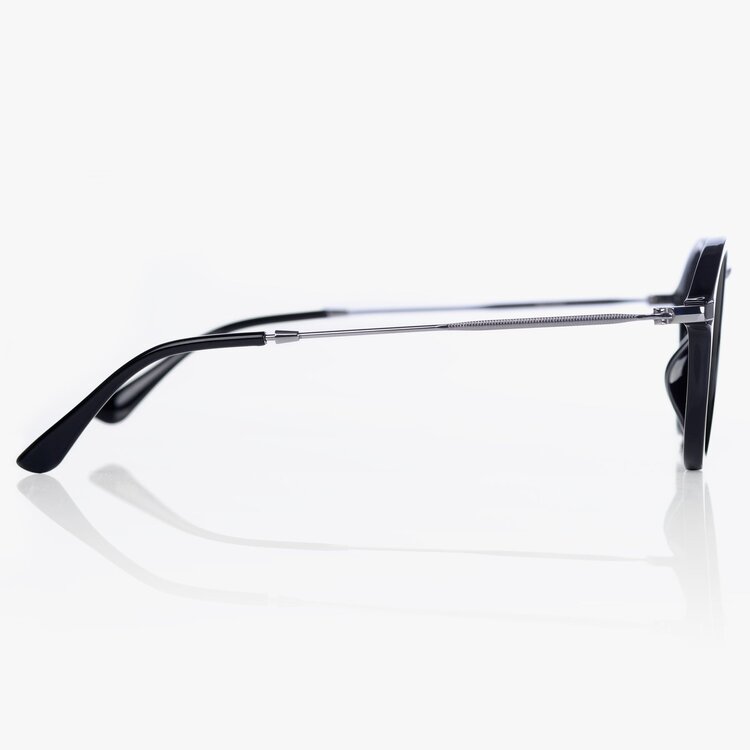 Dot Dash Miss Lennon | Matte Black / Grey