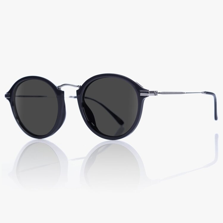 Dot Dash Miss Lennon | Matte Black / Grey