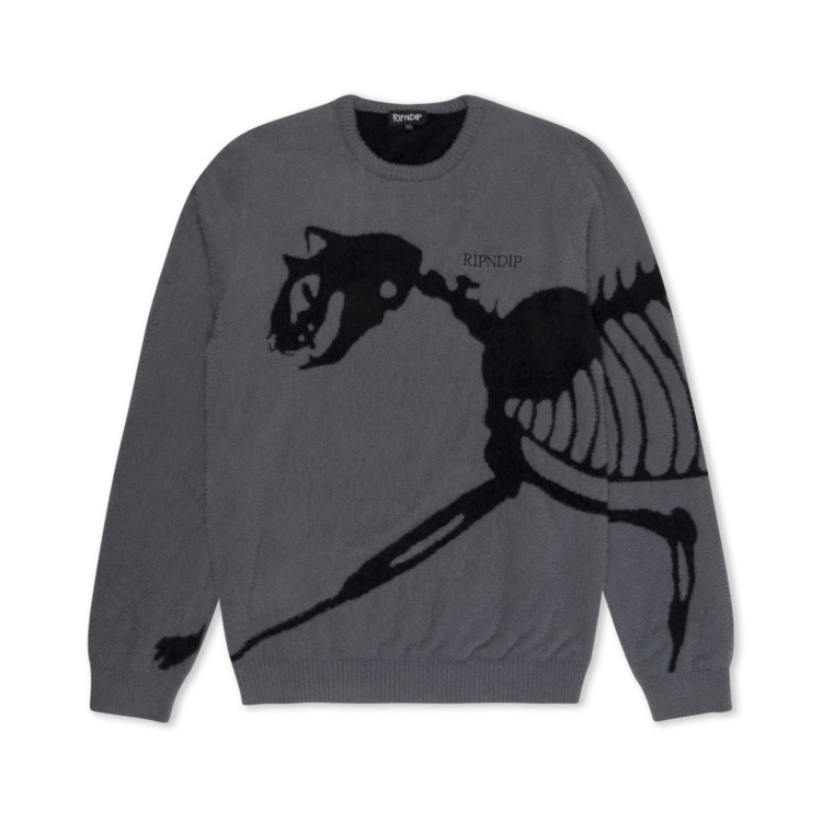 Ripndip Ripndip Fossil Mohair Sweater | Charcoal