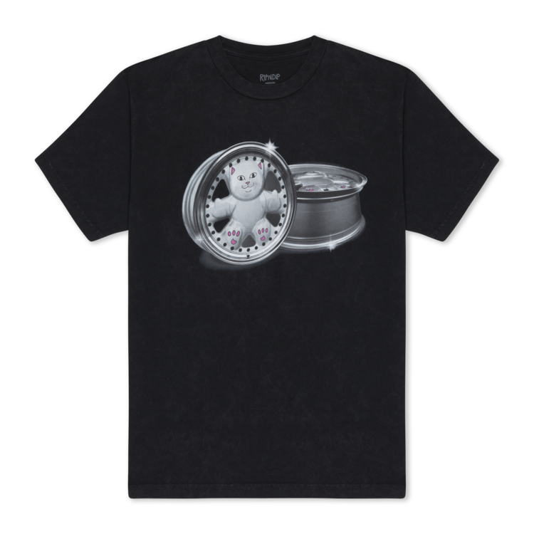 Ripndip Tee Nerm Wheels | Black Vintage Wash