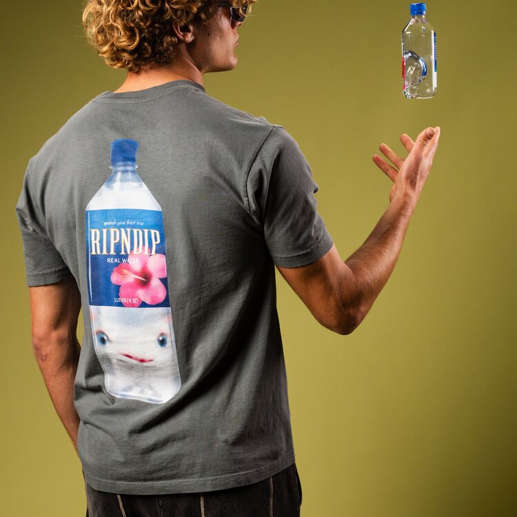 Ripndip Tee Real Water | Charcoal