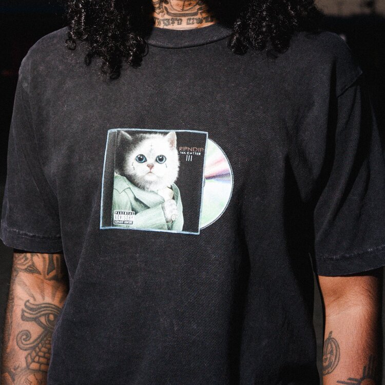 Ripndip Tee Lil Nerm 3 | Black Vintage Wash