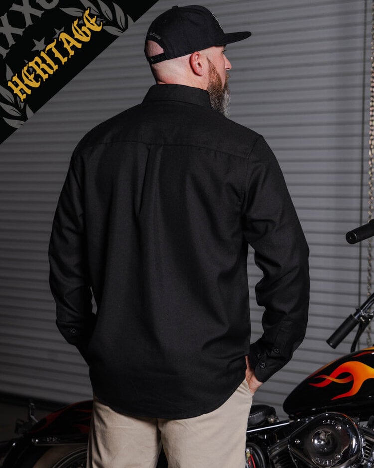 Dixxon Outlaw Heritage Flannel | Black