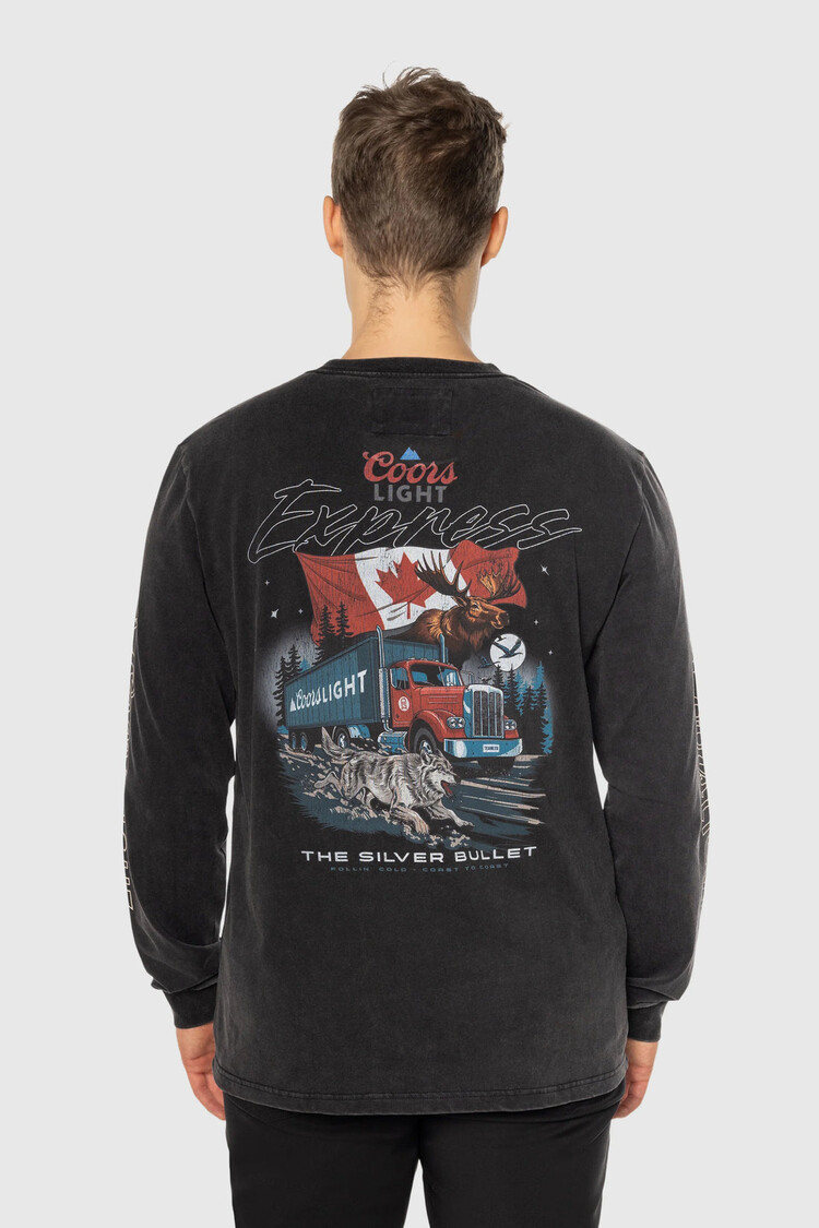 TEAMLTD Coors Cold Cargo Longsleeve Tee | Washed Black