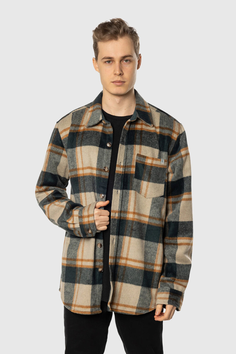 TEAMLTD Plaid Overshirt | Forest