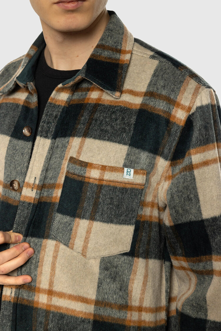 TEAMLTD Plaid Overshirt | Forest