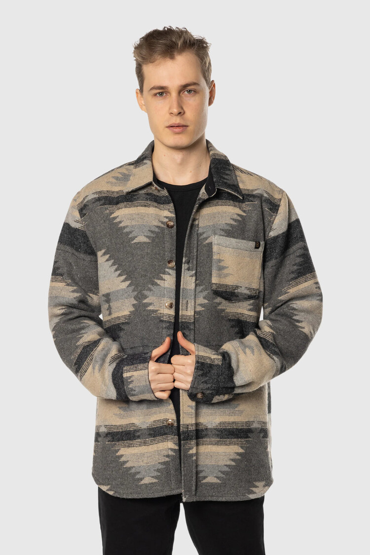 TEAMLTD Aztec Overshirt | Shadow