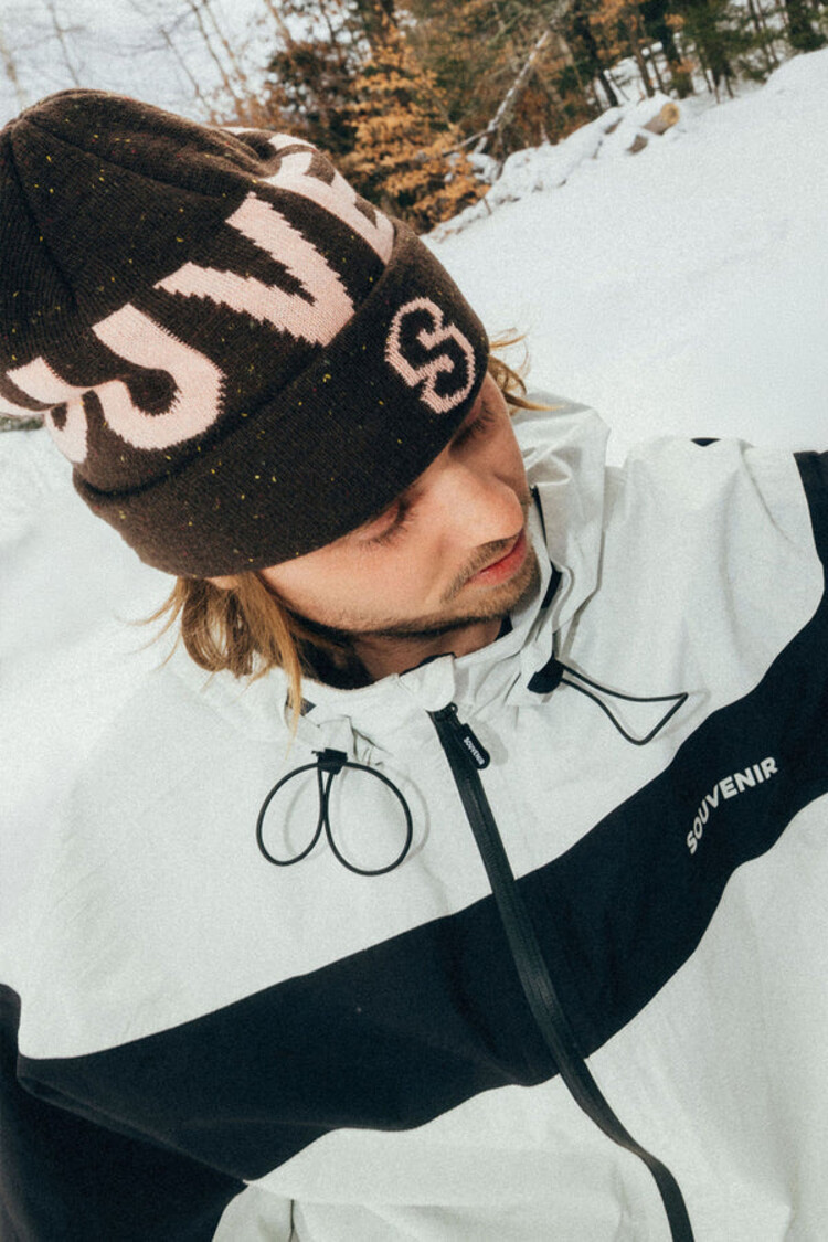 SOUVENIR Souvenir Speckled Cuff Beanie | Chocolate