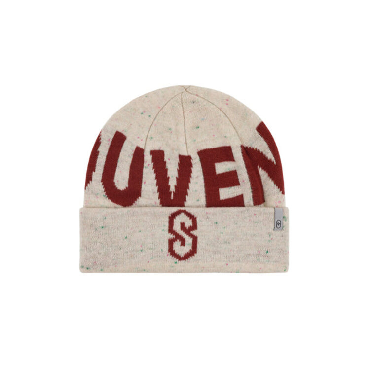 SOUVENIR Speckled Cuff Beanie | Marshmallow