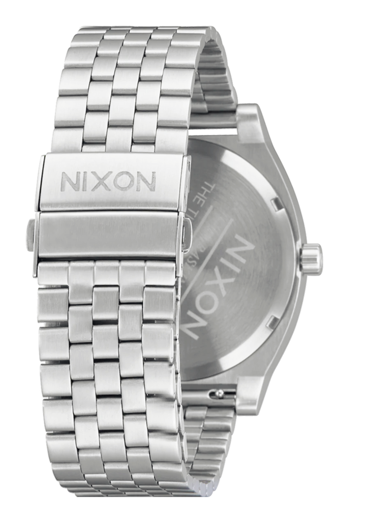 Nixon Time Teller Solar | Silver/Salmon