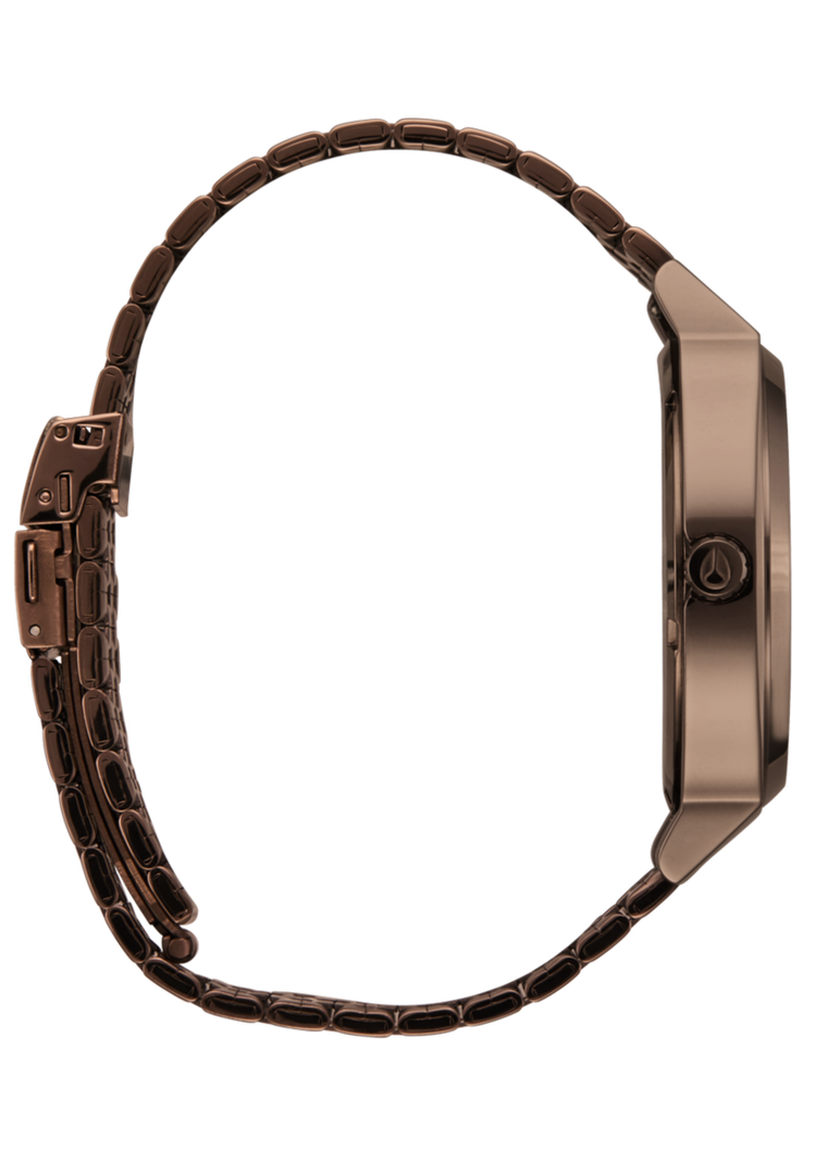 Nixon Nixon Time Teller Solar | Chocolate/Cappuccino