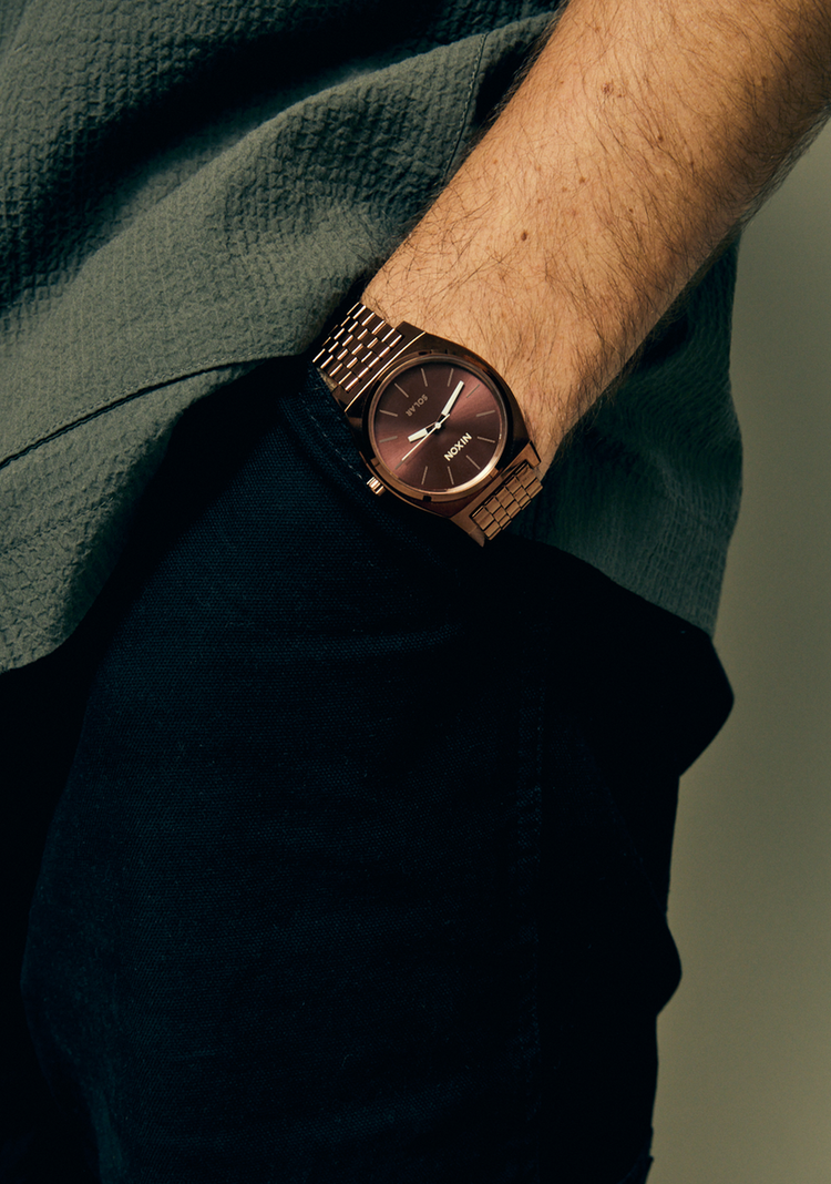Nixon Time Teller Solar | Chocolate/Cappuccino
