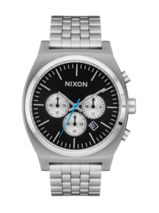 Nixon Nixon Time Teller Chrono | Chrome/Black/Chrome Sunray
