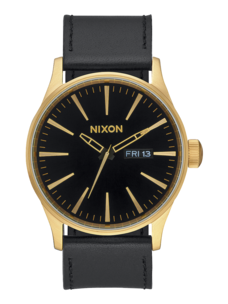 Nixon Nixon Sentry Leather | Gold/Black