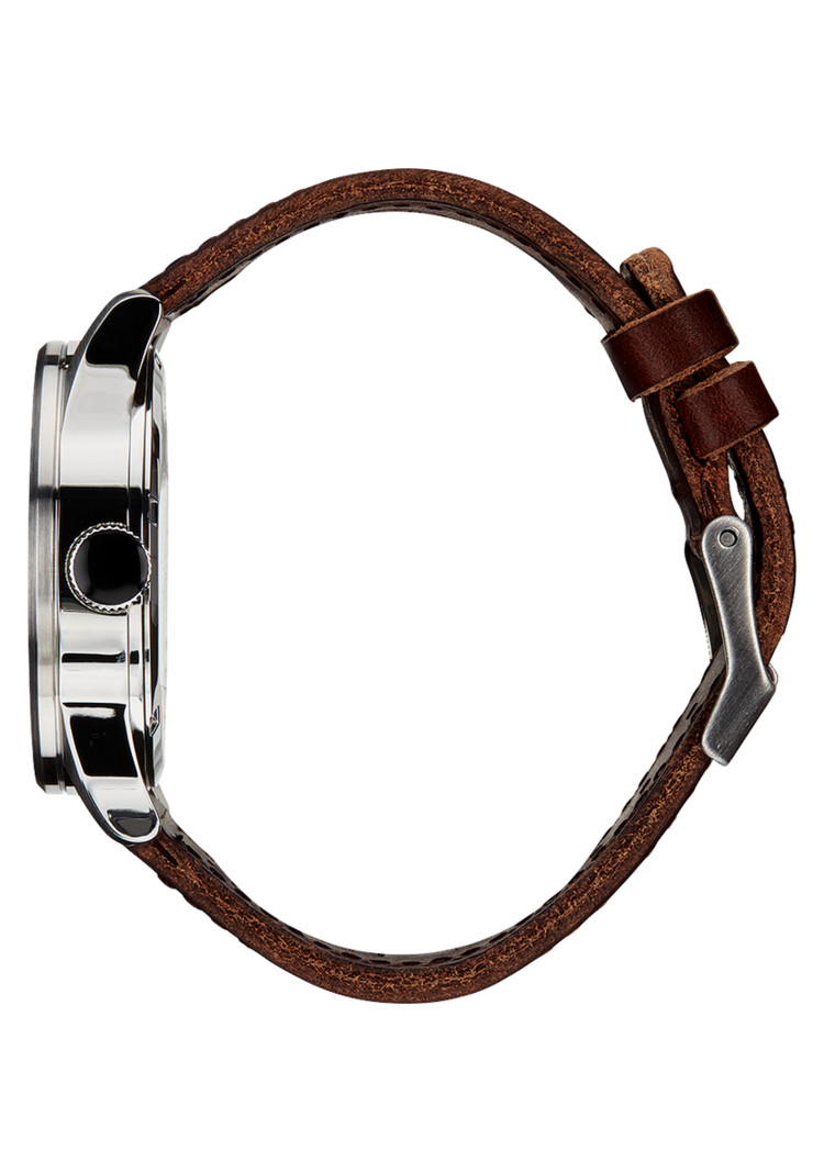 Nixon Nixon Sentry Leather | Blue/Brown