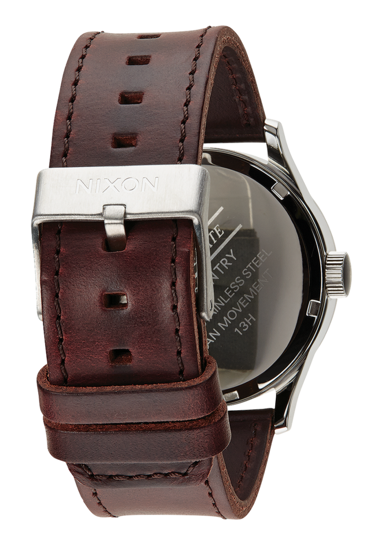 Nixon Nixon Sentry Leather | Blue/Brown