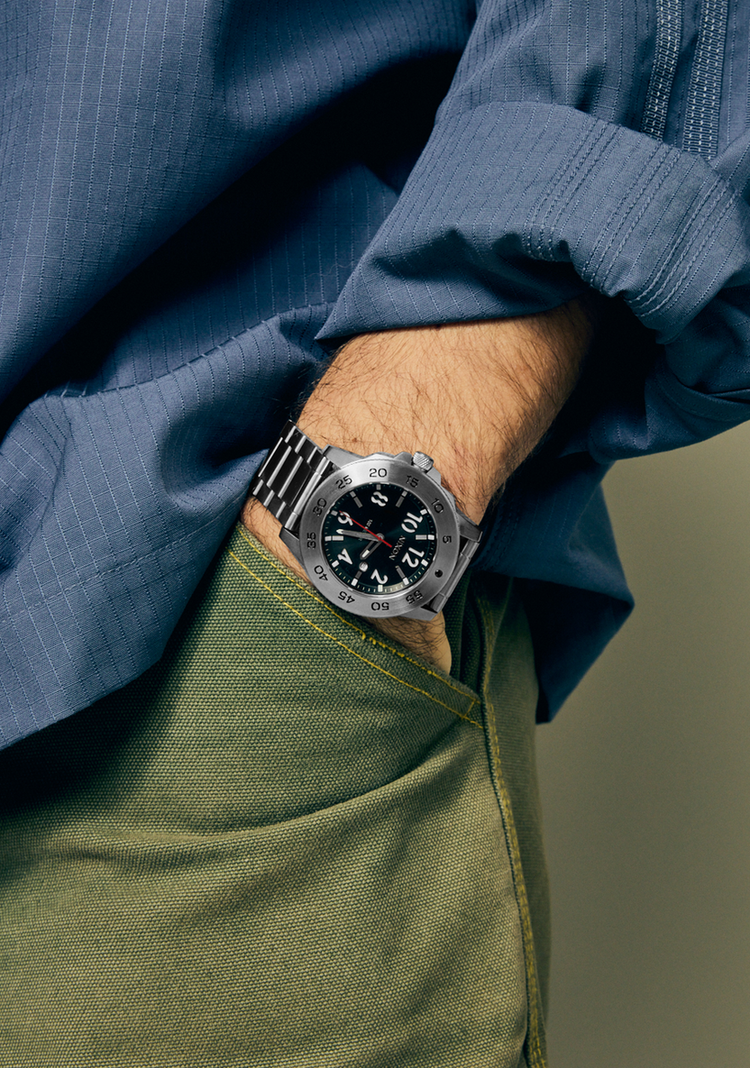 Nixon Nixon Smyth 44 | Silver/Black