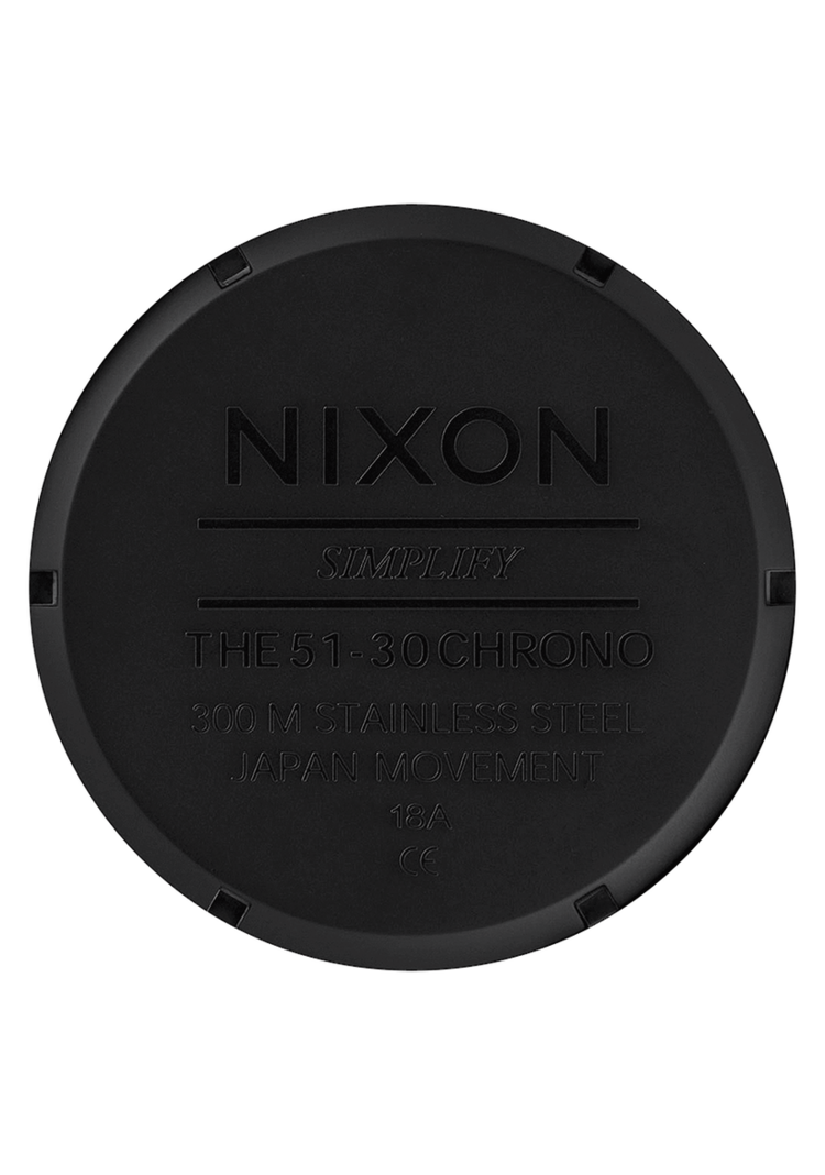Nixon Nixon 51-30 Chrono | All Matte Black/Black