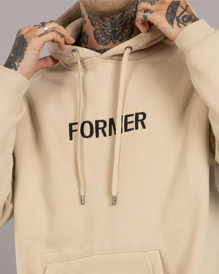 Former Legacy Emb Hoodie | Bone