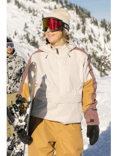 686 Technical Apparel 686 Womens Outline Shell Anorak | Limestone Colorblock