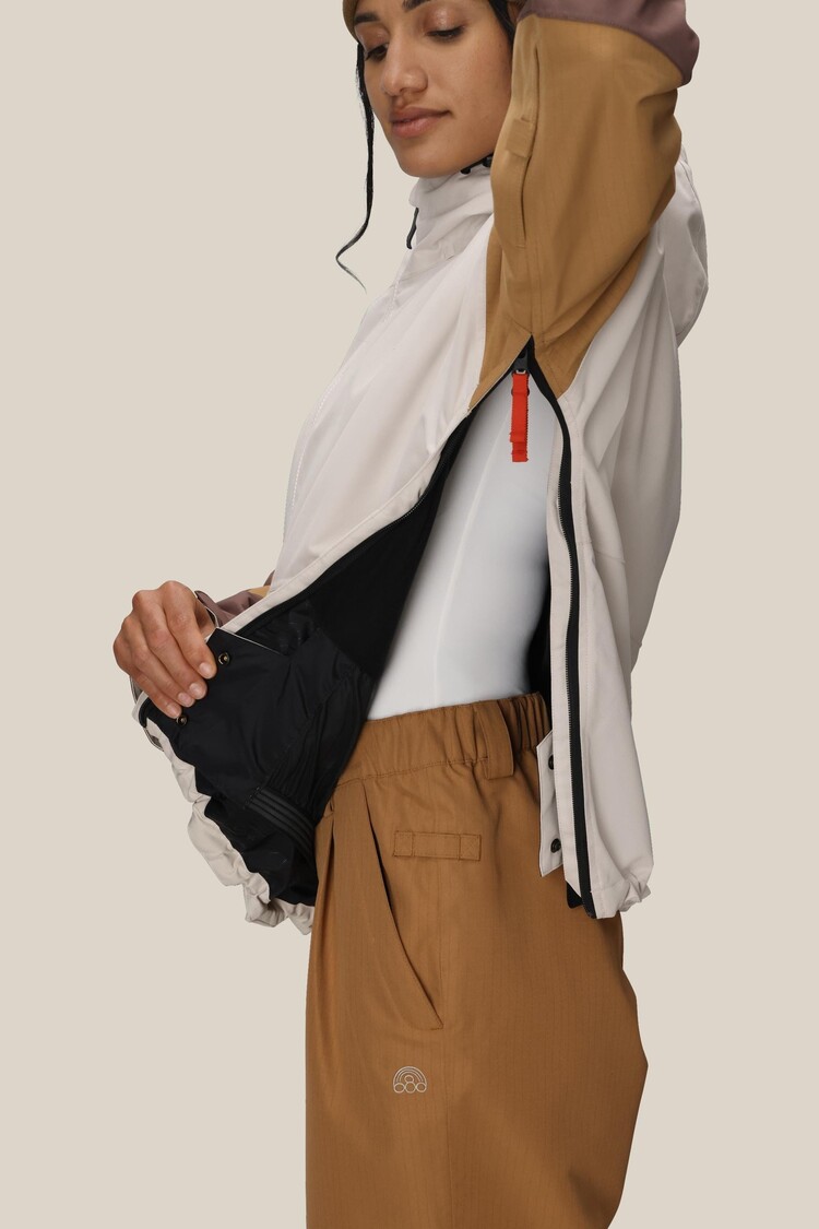 686 Technical Apparel Women's Outline Shell Anorak | Limestone Colorblock