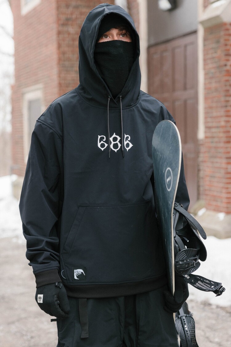 686 Technical Apparel 686 Waterproof Team Hoody | Black Print
