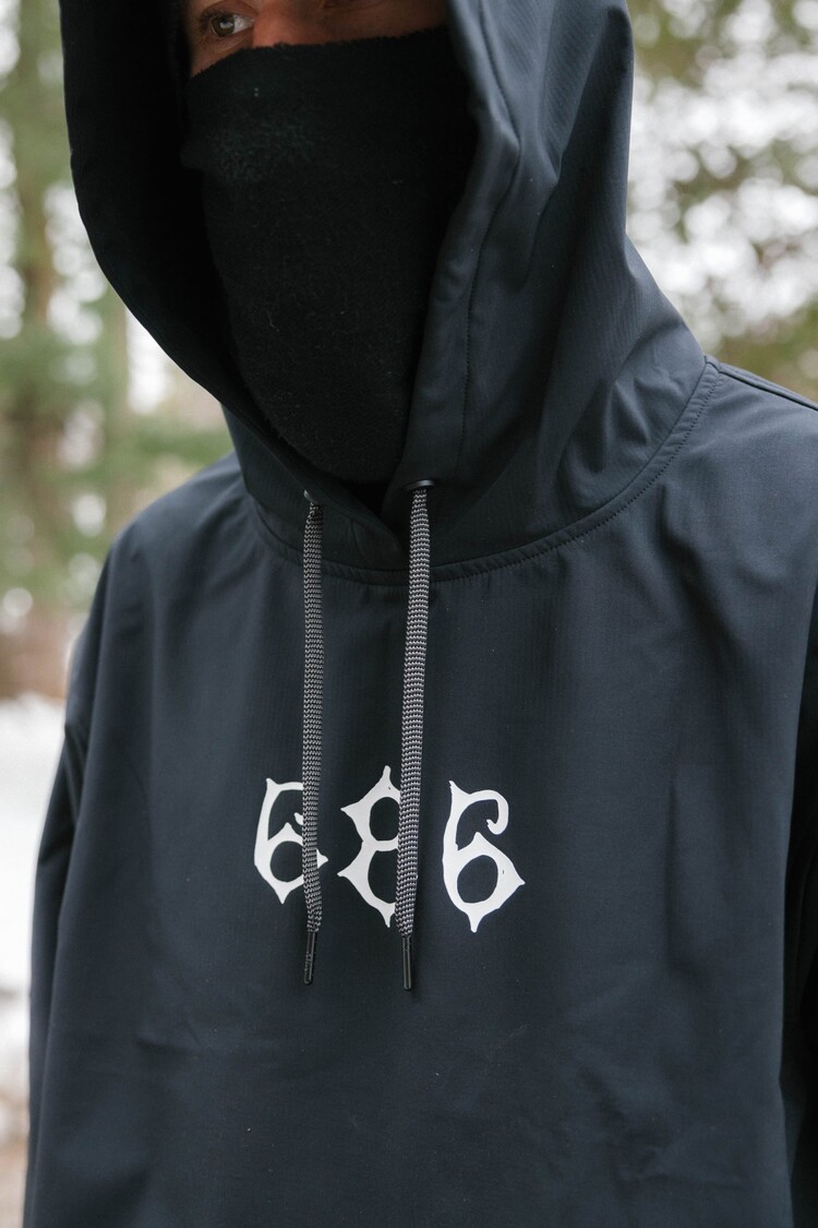 686 Technical Apparel 686 Waterproof Team Hoody | Black Print