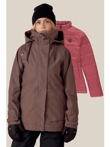 686 Technical Apparel 686 Womens Smarty 3-In-1 Spellbound Jacket | Peppercorn Dobby