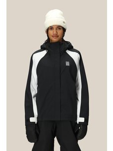 686 Technical Apparel Women's Hologram Shell Jacket | Black Colorblock