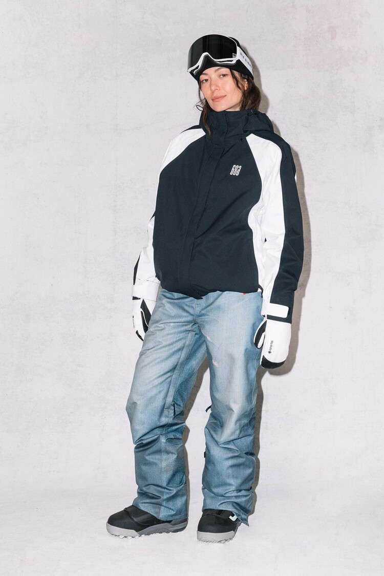686 Technical Apparel Women's Hologram Shell Jacket | Black Colorblock