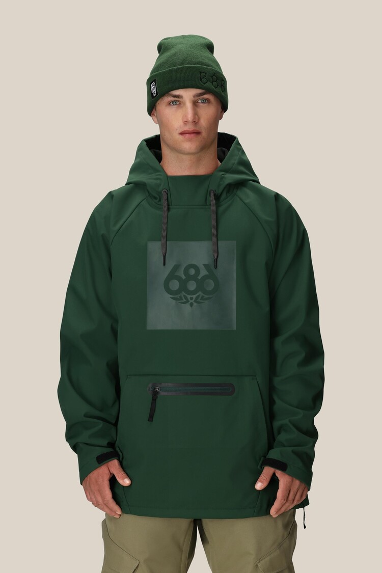 686 Technical Apparel Waterproof Hoody | Moss Green