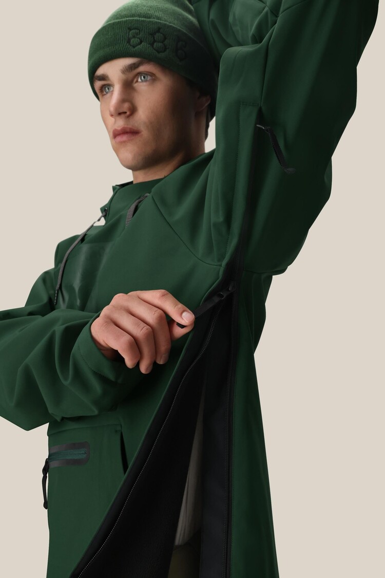 686 Technical Apparel Waterproof Hoody | Moss Green