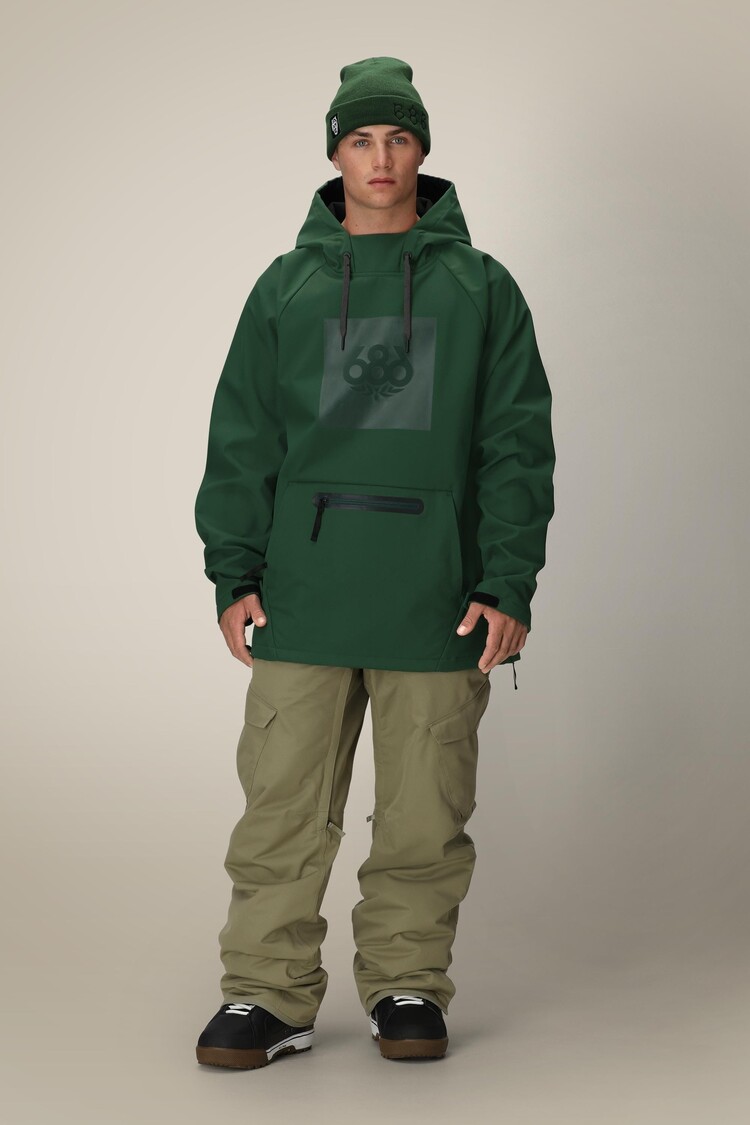 686 Technical Apparel Waterproof Hoody | Moss Green