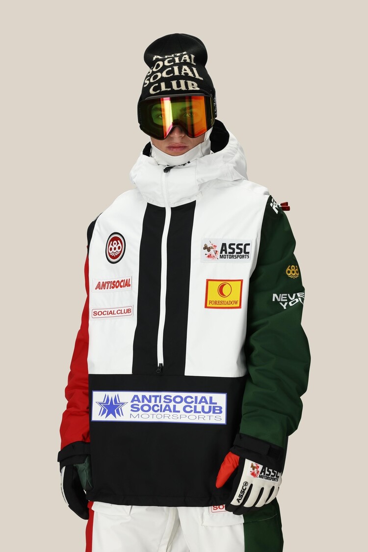 686 Technical Apparel 686 Assc F1 Shell Anorak | Assc White Colorblock