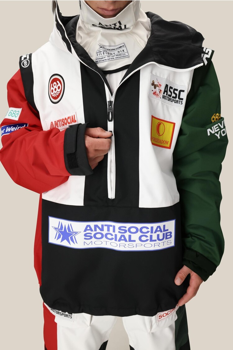 686 Technical Apparel 686 Assc F1 Shell Anorak | Assc White Colorblock