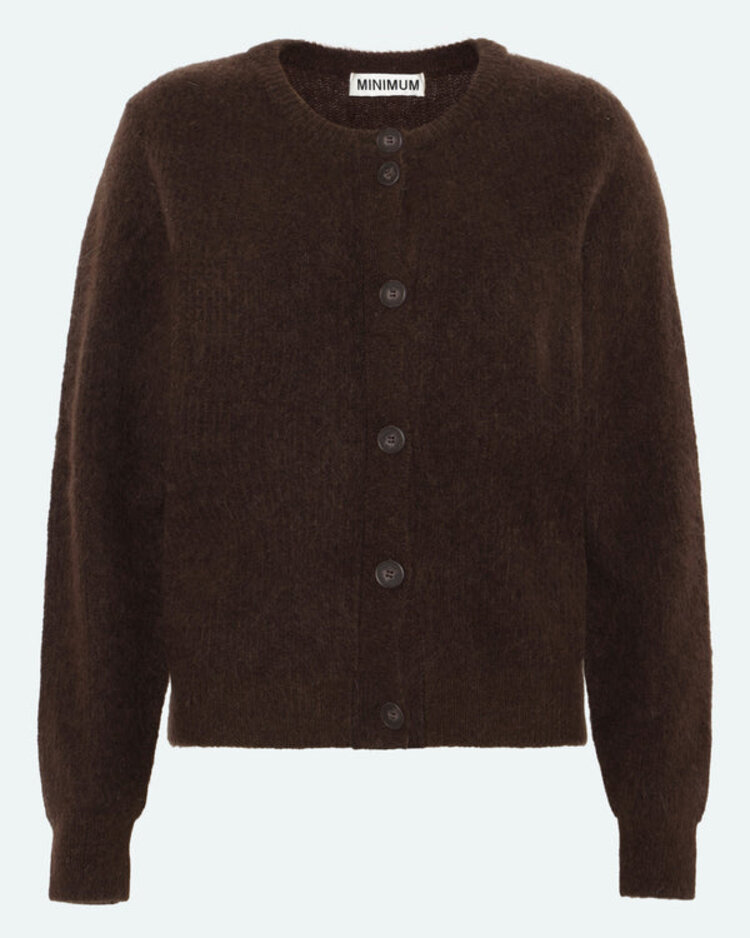 Minimum Minimum Kora Cardigan | Seal Brown