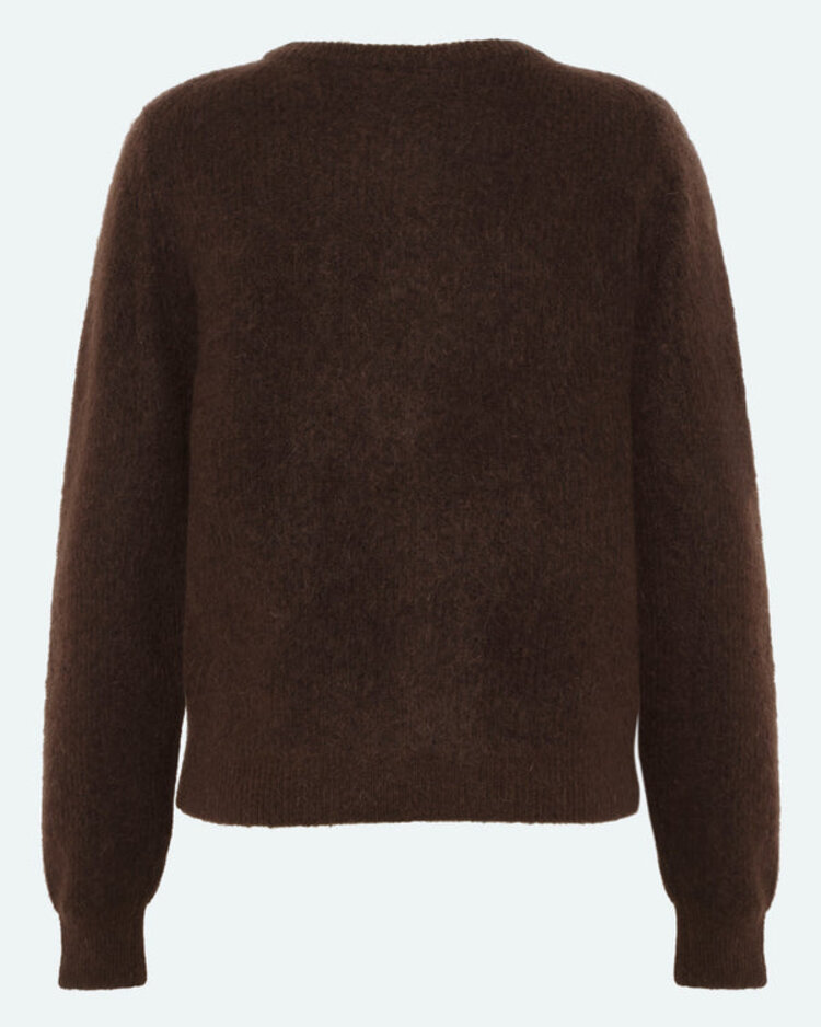 Minimum Kora Cardigan | Seal Brown