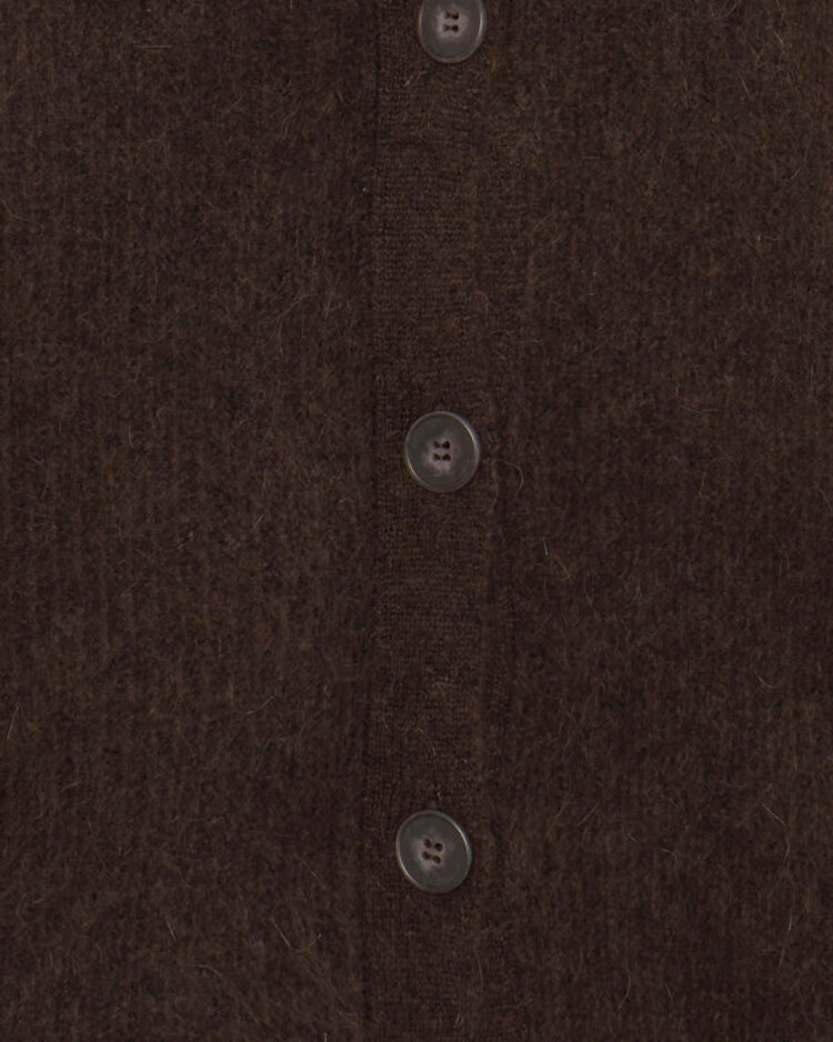 Minimum Minimum Kora Cardigan | Seal Brown