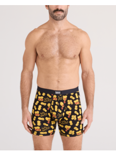 Saxx Vibe Xtra Soft Comfort Boxer Brief Fly | Go Nuts-Black