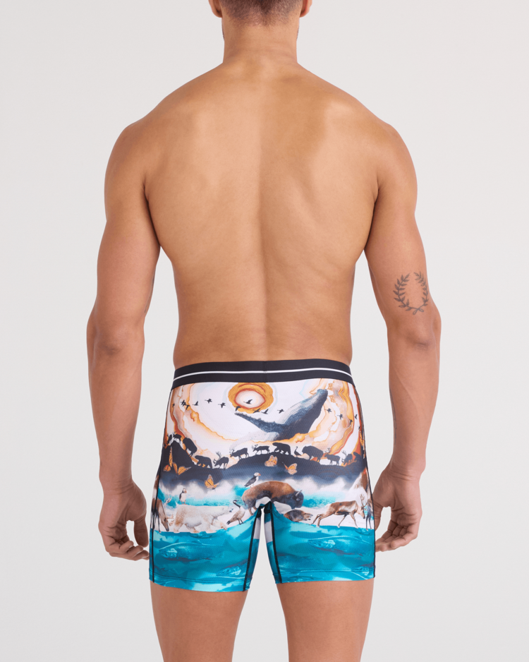 Saxx Volt Breathable Mesh Boxer Brief | Great Migration-Multi