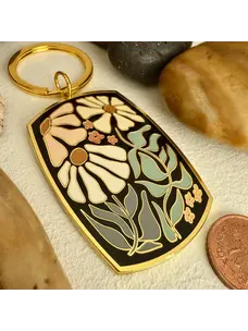 Pika & Bear Astrid Floral Enamel Keychain