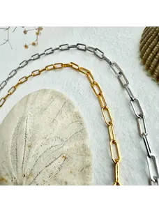 Pika & Bear Pika & Bear Petit Montmartre Small Paperclip Chain Necklace | Gold