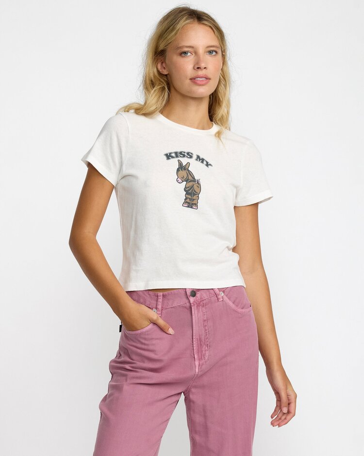 RVCA 411 Tee | Vintage White