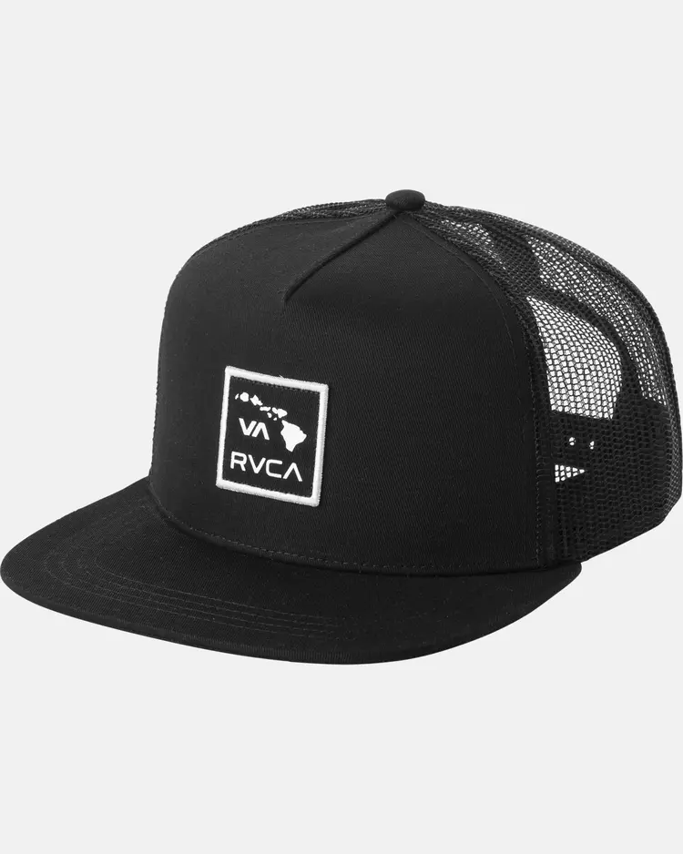 RVCA Islands Patch Trucker | Black