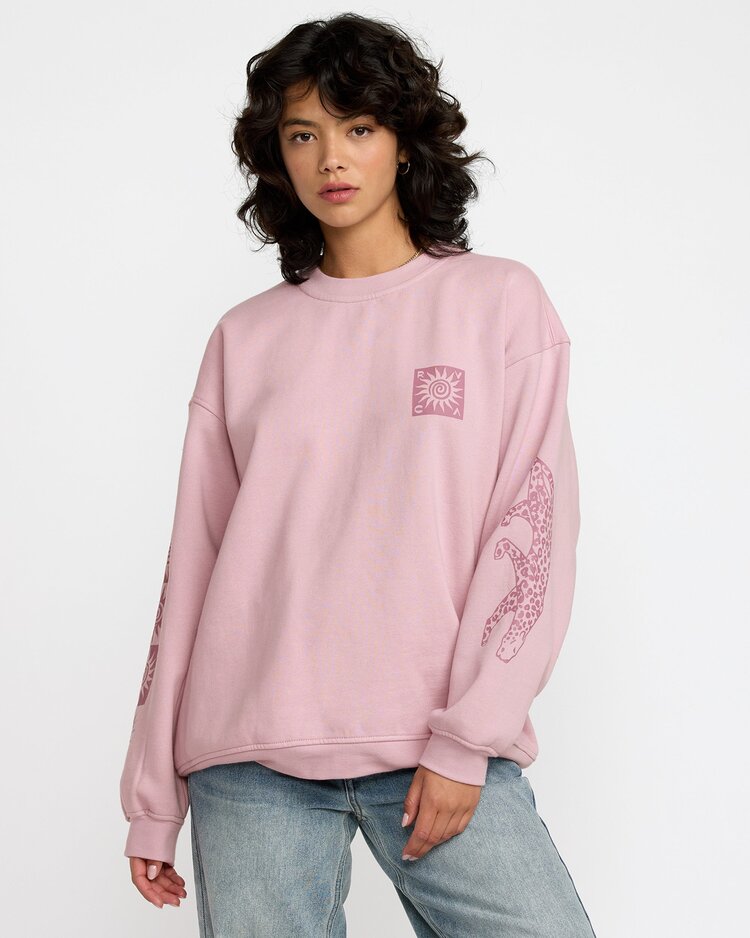 RVCA Baggie Boyfriend Crew | Lush Lilac