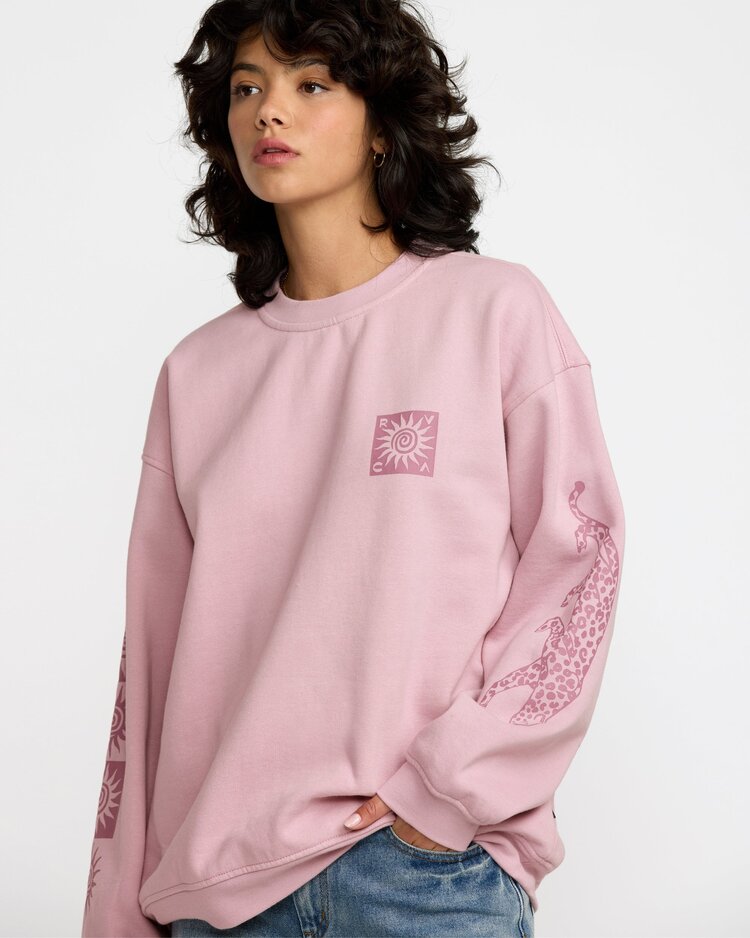 RVCA Baggie Boyfriend Crew | Lush Lilac