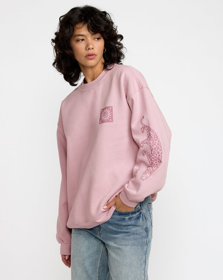 RVCA Baggie Boyfriend Crew | Lush Lilac