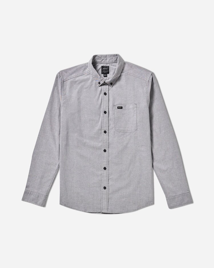 RVCA That'll Do Stretch Woven Long Sleeve Shirt | Garage Blue